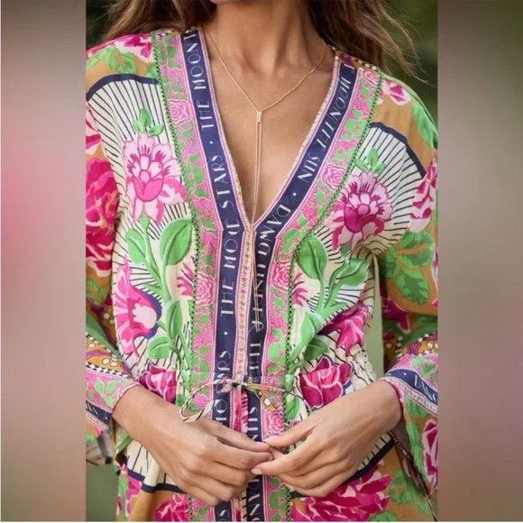 NWT Maaji Cerise Linen CoverUp Dress
